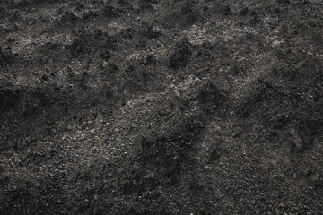 Black volcanic lava flow basalt fields close up macro background desktop textured image with this fluffy popcorn looking effect unorganized pattern