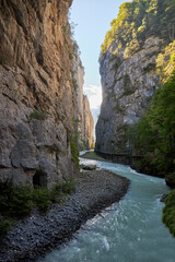 Aare river gorges in Switzerland.