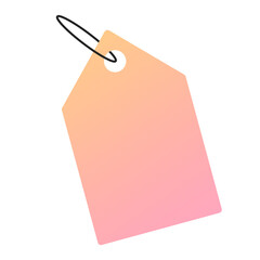 banner pink sale tag