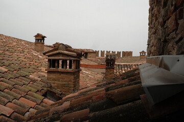 Internal views of the castle in Zavattarello