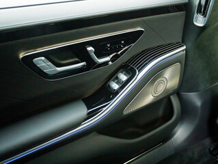 Obraz na płótnie Canvas Control keys seat of the car. Auto seat adjustment