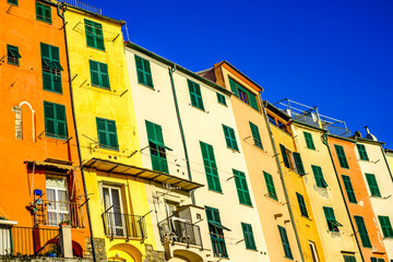 famous old town of Porto Venere in Italy