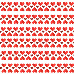 cute pattern of hearts for Valentine's Day