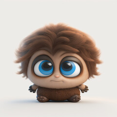 Fototapeta premium Uron on a white background - Generated by Generative AI