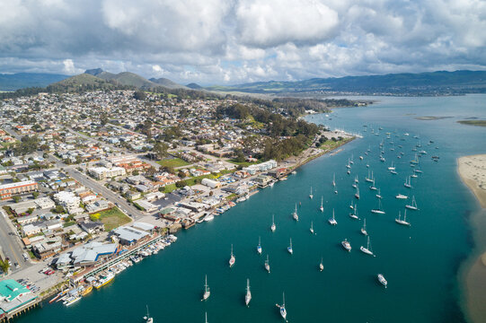 Pier and port in Morro Bay City, California. USA