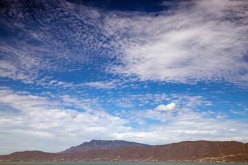 clouds over the mountain
