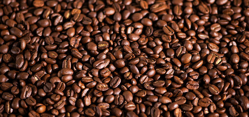 Abstract background from coffee beans