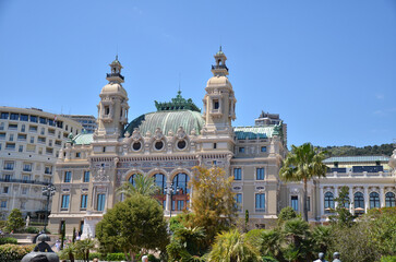 Fototapeta na wymiar Opéra de Monte-Carlo - an opera house which is part of the Monte Carlo Casino located in the Principality of Monaco.