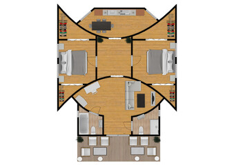 Unusual floor plan. Wonderful floorplans. Unique house plans. Unusual shape apartment floor plan.