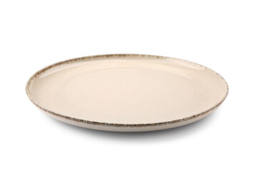 Empty plate isolated on white background