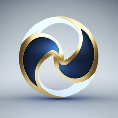 Creative isolated professional company or product logo, icon Generative AI