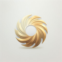 Creative isolated professional company or product logo, icon Generative AI