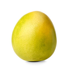 Sweet ripe pomelo fruit on white background