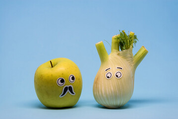 Apple and Fennel looking suspiciously