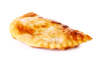 Tasty cheburek isolated on white background