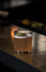 whiskey in a glass