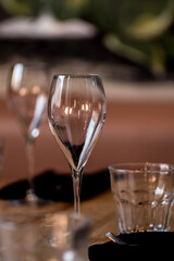 Restaurant table setting