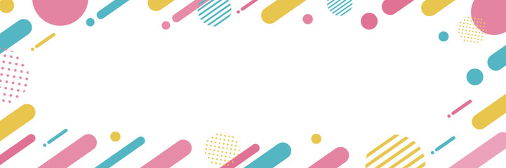 ポップ　幾何学模様　背景