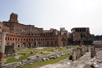 Fototapeta na wymiar Trajan's Market in the historical centre of Rome, Italy