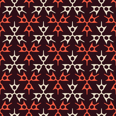Seamless pattern with geometric ornament.