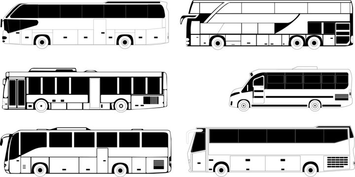 Bus Sideview Outline Images – Browse 640 Stock Photos, Vectors, and ...