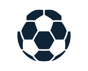 Soccer ball icon. Football game ball icons