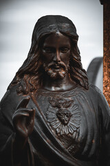 
jesus christ with his heart on fire