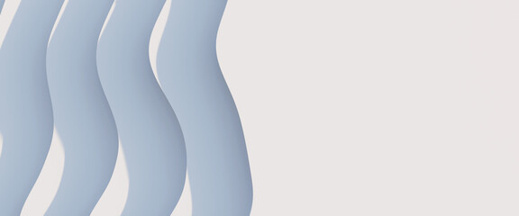 Top view of simple empty white podium stage background. Futuristic technology design. Abstract parametric interior. Blank opened 3D illustration mock-up. White building pale geometric pattern.