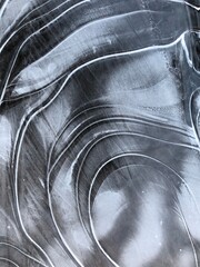 Patterns on ice background