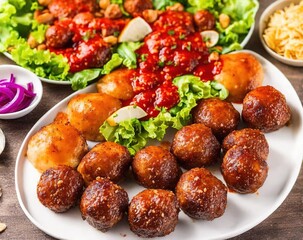 meatballs with sauce, swedish