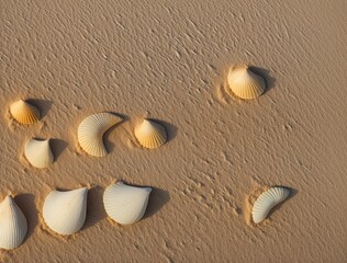 Obraz premium shells on the beach
