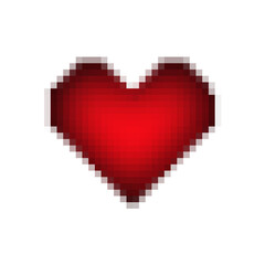 Fototapeta na wymiar red heart with arrow