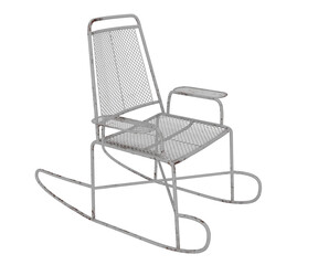 3d rendering realistic rocking chair