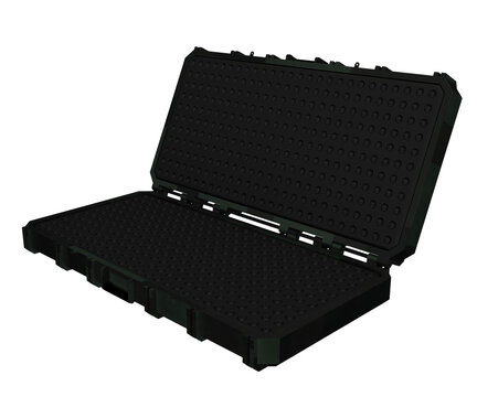 3d rendering case for long firearm