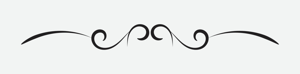 divider, vintage frame with beautiful filigree, decorative border, vector illustration