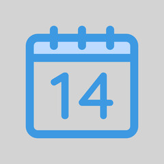 Valentine day icon in blue style, use for website mobile app presentation