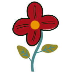 Watercolor Flower Pattern Background