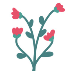 Watercolor Flower Pattern Background