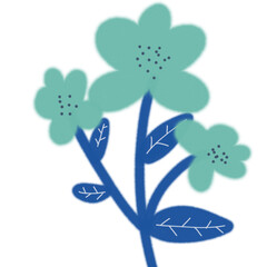 Watercolor Flower Pattern Background