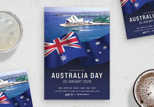 Australia Day Flyer Template