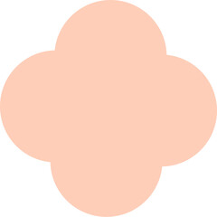 Four petal flower illustration