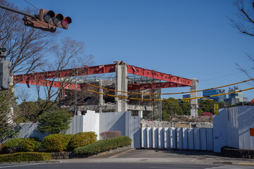 永田町から見える解体工事