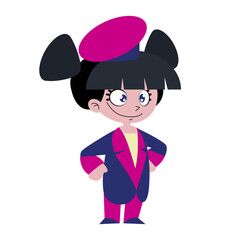 cartoon illustration of a steward