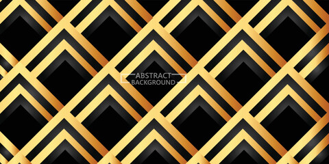 abstract background of squares with gradient gold and black colors 