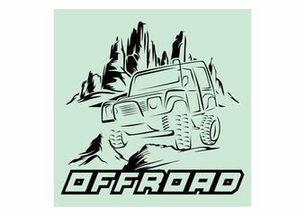 off road vectorized textile prints 