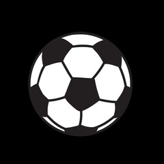 Fototapeta premium soccer ball in black and white