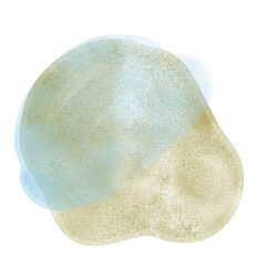 Teal watercolor cloud