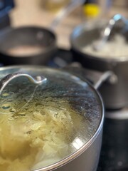 cooking pot of soup