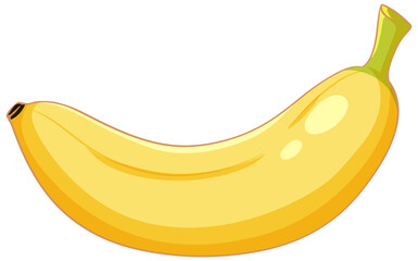 A simple isolated banana