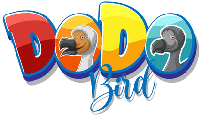 Dodo bird extinction animal cartoon logo © GraphicsRF